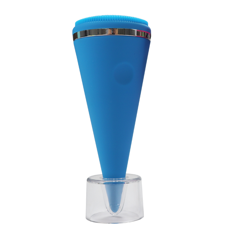 硅膠美容儀制品，圓錐形硅膠面部美容清潔儀